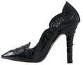 Load image into Gallery viewer, Dolce & Gabbana Elegante Schwarze Kristall Aschenputtel Pumps
