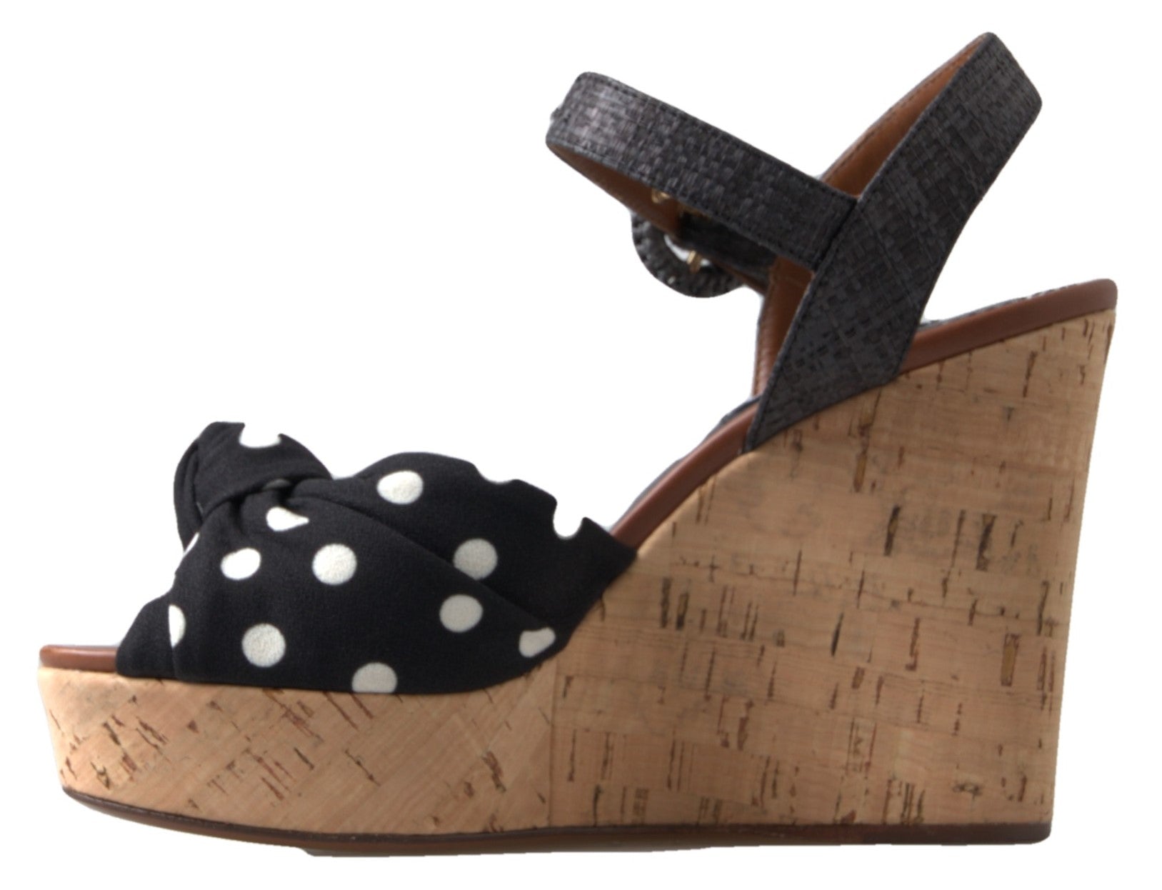 Dolce &amp; Gabbana Chic polka dot strappy wedges