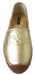 Load image into Gallery viewer, Dolce & Gabbana Golden Elegance Leather Espadrilles
