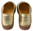 Load image into Gallery viewer, Dolce & Gabbana Golden Elegance Leather Espadrilles
