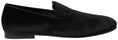 Load image into Gallery viewer, Dolce & Gabbana Elegant black velvet loafers for men
