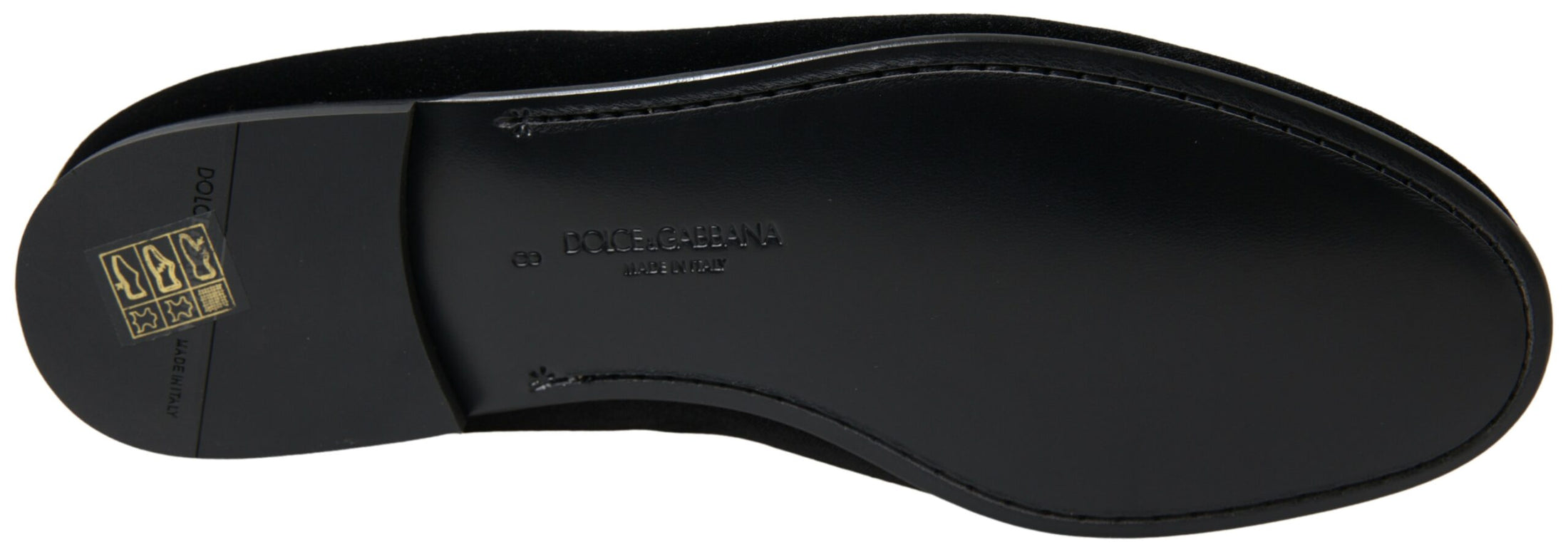 Dolce &amp; Gabbana Elegant black velvet loafers for men