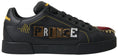 Load image into Gallery viewer, Dolce & Gabbana Elegant Portofino Leather Sneakers - Black Multicolor
