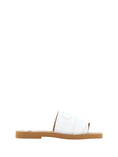 Load image into Gallery viewer, Chloé Elegant white cotton slide sandals
