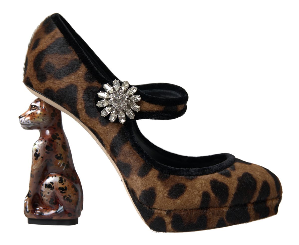 Dolce & Gabbana Elegante Pumps mit Leopardenabsatz für schicke Raffinesse