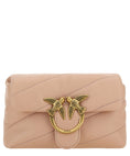 Load image into Gallery viewer, PINKO Chic Blush Quilted Crossbody Love Puff Bag
