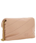 Load image into Gallery viewer, PINKO Chic Blush Quilted Crossbody Love Puff Bag
