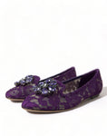 Load image into Gallery viewer, Dolce & Gabbana Elegante florale Spitze Vally flache Schuhe
