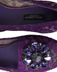 Load image into Gallery viewer, Dolce & Gabbana Elegante florale Spitze Vally flache Schuhe
