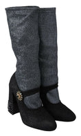 Load image into Gallery viewer, Dolce & Gabbana Glamorous booties with crystal embellishments
