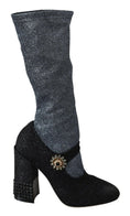 Load image into Gallery viewer, Dolce & Gabbana Glamorous booties with crystal embellishments
