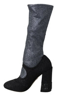 Load image into Gallery viewer, Dolce & Gabbana Glamorous booties with crystal embellishments
