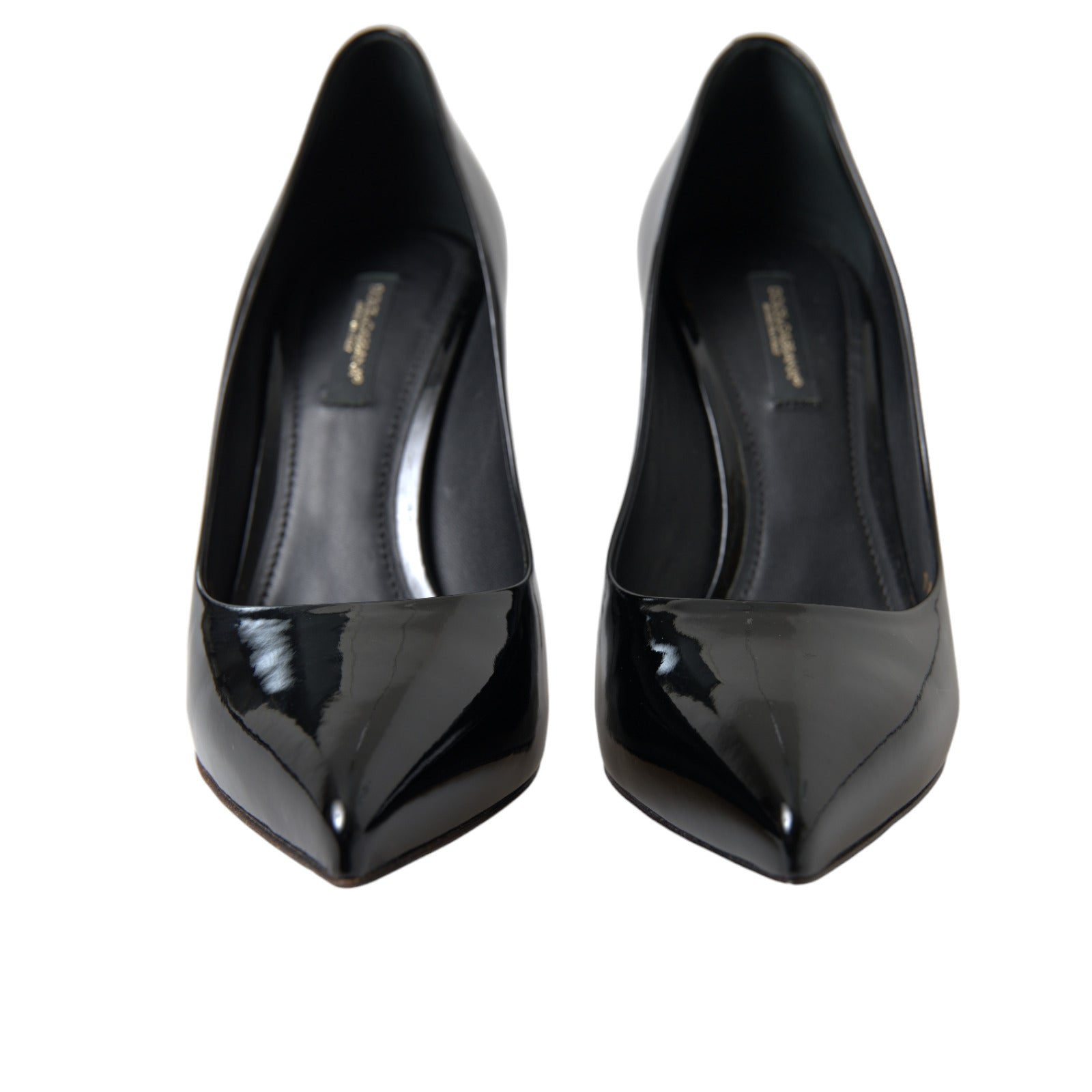 Dolce & Gabbana Elegante schwarze Lack-Stiletto Heels