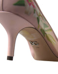 Load image into Gallery viewer, Dolce & Gabbana Elegante Rosa Floral Kristall Pumps
