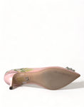 Load image into Gallery viewer, Dolce & Gabbana Elegante Rosa Floral Kristall Pumps
