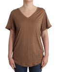 Load image into Gallery viewer, John Galliano Elegant short sleeve brown rayon top
