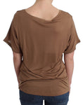 Load image into Gallery viewer, John Galliano Elegant short sleeve brown rayon top
