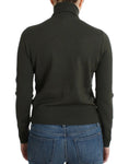 Load image into Gallery viewer, John Galliano Chic green turtleneck sweater made of virgin wool
