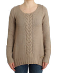 Load image into Gallery viewer, Cavalli Elegant beige knitted sweater with round neck
