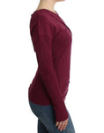 Load image into Gallery viewer, Cavalli Elegant purple wool sweater with keyhole
