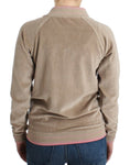 Load image into Gallery viewer, Cavalli beige zip-up cardigan with gold accents
