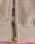 Load image into Gallery viewer, Cavalli beige zip-up cardigan with gold accents
