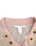 Load image into Gallery viewer, Cavalli beige zip-up cardigan with gold accents
