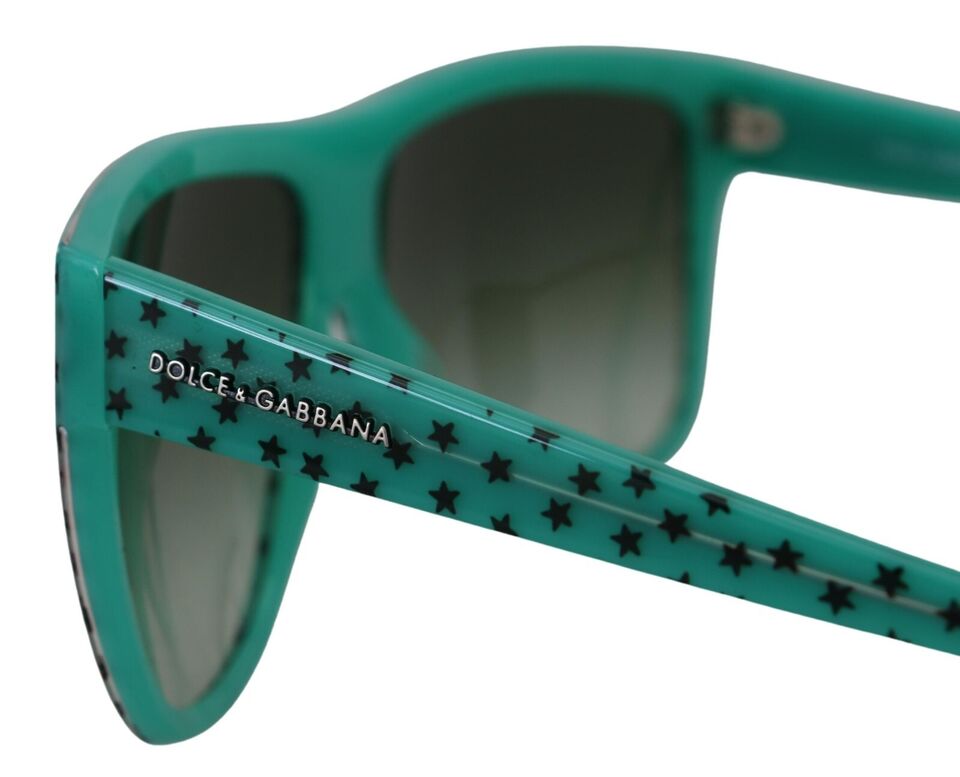 Dolce & Gabbana Schicke quadratische Sonnenbrille mit Stern-Muster