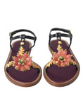 Load image into Gallery viewer, Dolce & Gabbana Elegante flache Sandalen mit Kristallverzierung
