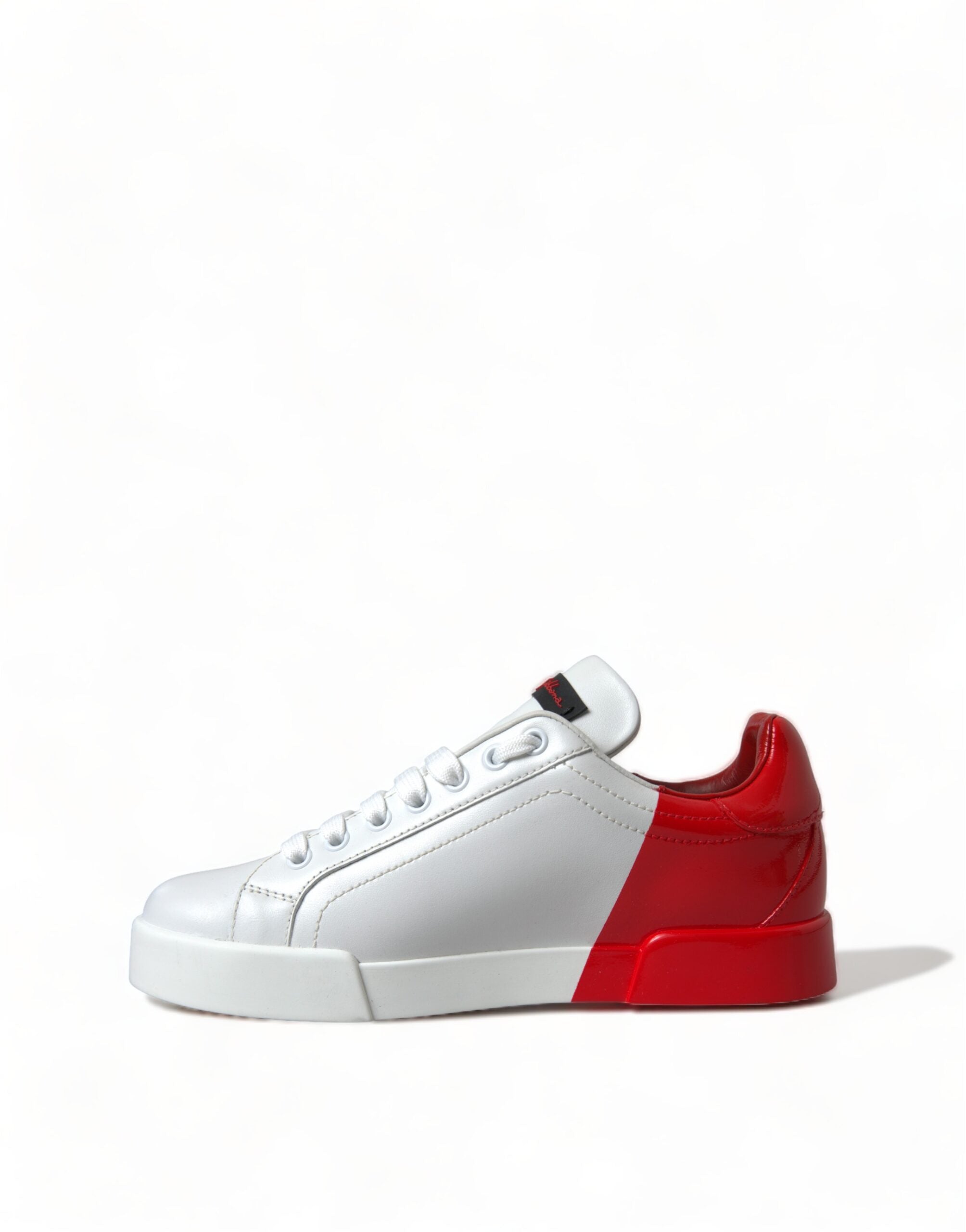 Dolce & Gabbana Elegante Portofino-Sneakers aus weißem Leder