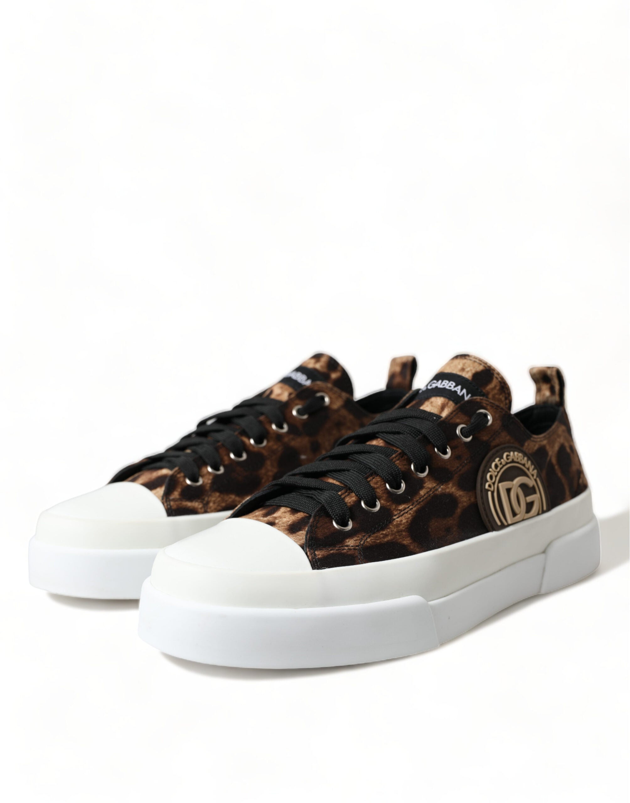 Dolce & Gabbana Elegante Freizeit-Sneakers mit Leopardenmuster