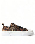 Load image into Gallery viewer, Dolce & Gabbana Elegante Freizeit-Sneakers mit Leopardenmuster
