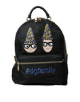 Load image into Gallery viewer, Dolce & Gabbana Eleganter Schwarz-Gold-Detail-Rucksack
