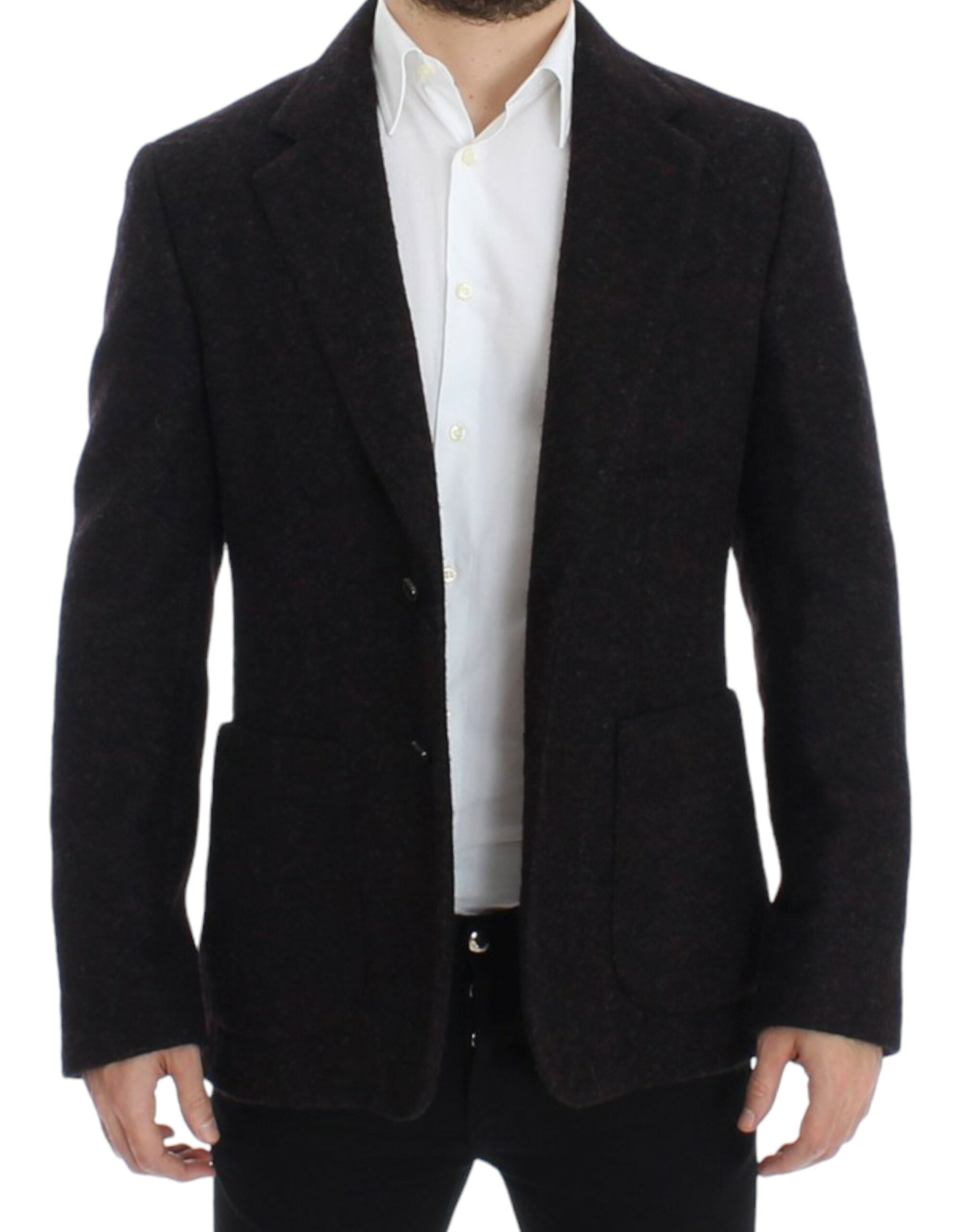 Dolce &amp; Gabbana Bordeaux Alpaga two button blazer jacket