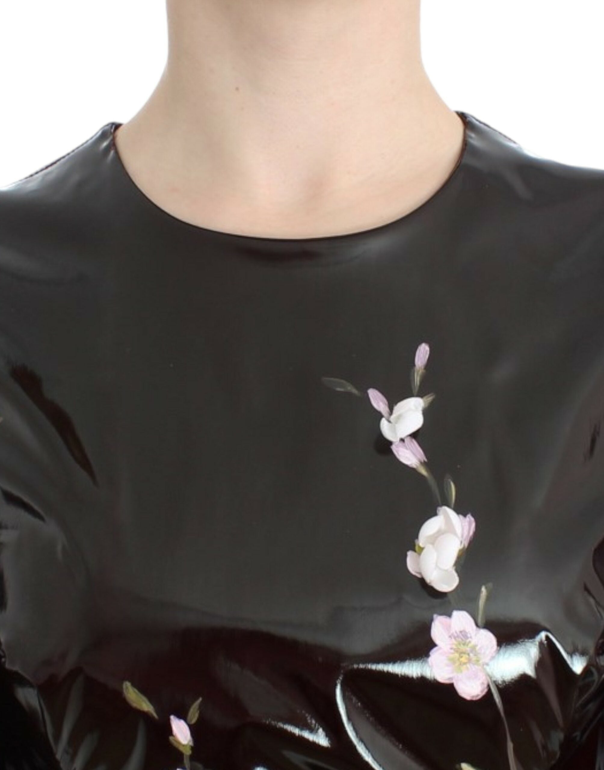 Dolce & Gabbana Elegantes, floral verschönertes Etuikleid