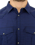 Load image into Gallery viewer, Costume National Chic blue checked cotton casual shirt
