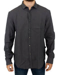 Load image into Gallery viewer, Costume National Chic grey checked linen blend shirt
