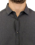 Load image into Gallery viewer, Costume National Chic grey checked linen blend shirt
