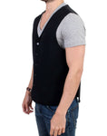 Load image into Gallery viewer, Costume National Elegant Black Wool Blend Casual Vest
