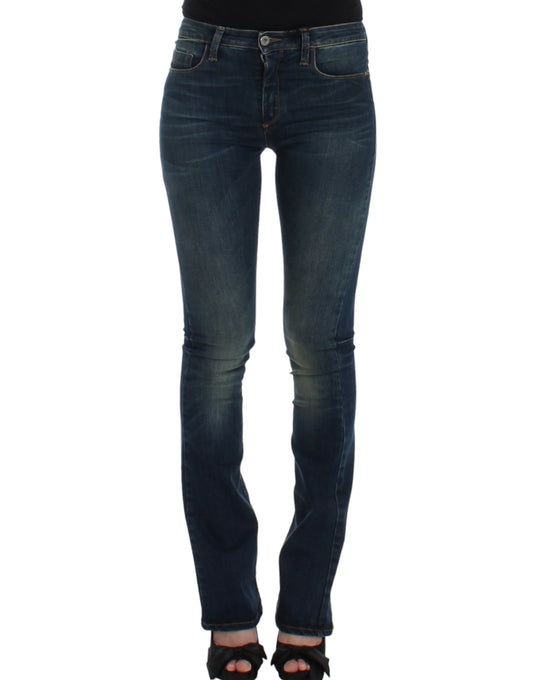 Costume National Chic blue designer straight leg jeans