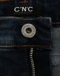 Load image into Gallery viewer, Costume National Chic blue designer straight leg jeans
