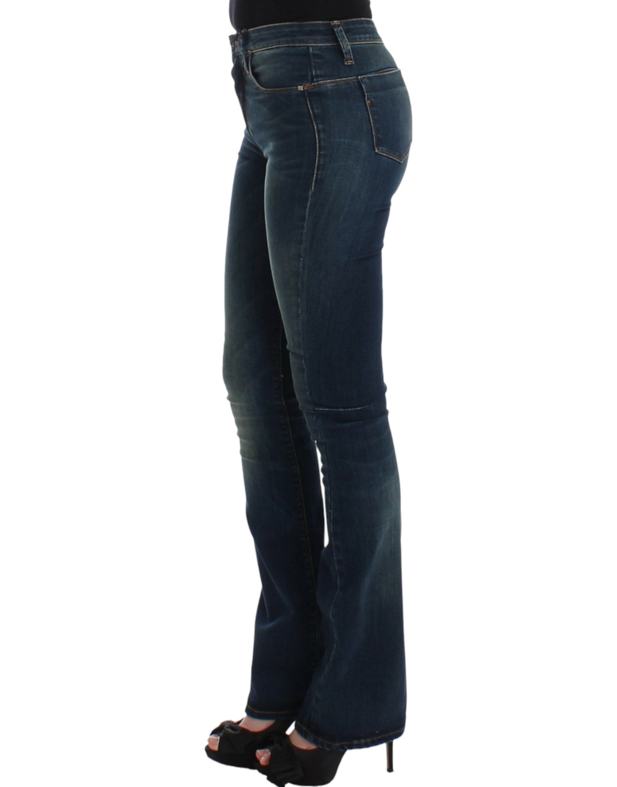 Costume National Chic blue designer straight leg jeans