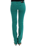 Load image into Gallery viewer, Costume National Chic green straight leg jeans for sophisticated style
