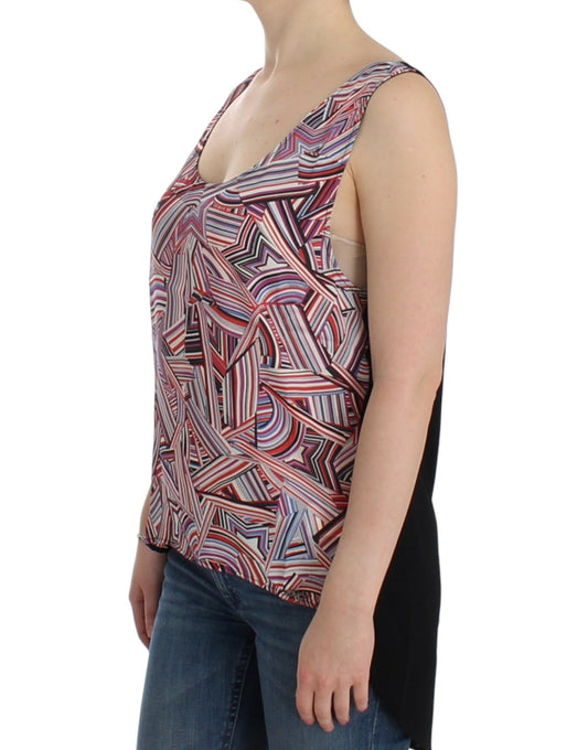 Costume National Chic sleeveless multicolor top