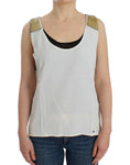 Load image into Gallery viewer, Costume National Elegant solid-coloured sleeveless top with gold accents
