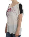 Load image into Gallery viewer, Costume National Chic white T-shirt with V-neck and motif print
