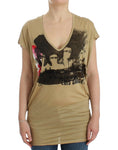 Load image into Gallery viewer, Costume National Chic tunic top with V-neck and motif print
