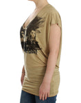 Load image into Gallery viewer, Costume National Chic tunic top with V-neck and motif print
