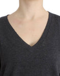 Load image into Gallery viewer, Costume National Chic short-sleeved V-neck sweater in alpaca blend
