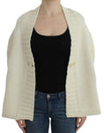 Load image into Gallery viewer, Costume National Elegant White Knit Cape Cardigan Hybrid
